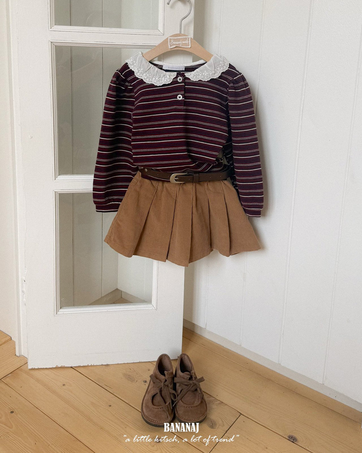 【BANANAJ】puella collar tee