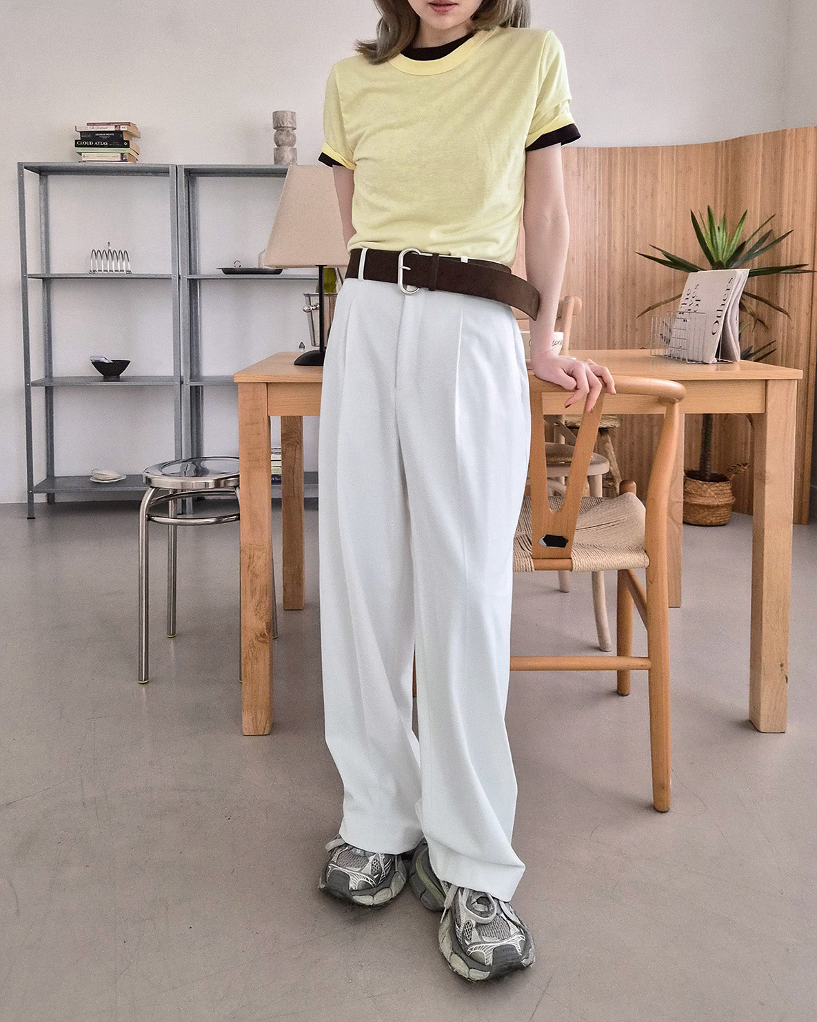 faux suede wide belt