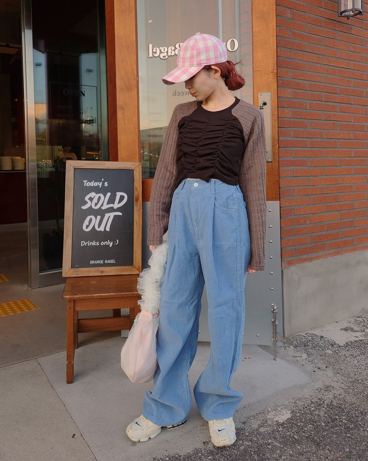 heart pocket corduroy pants