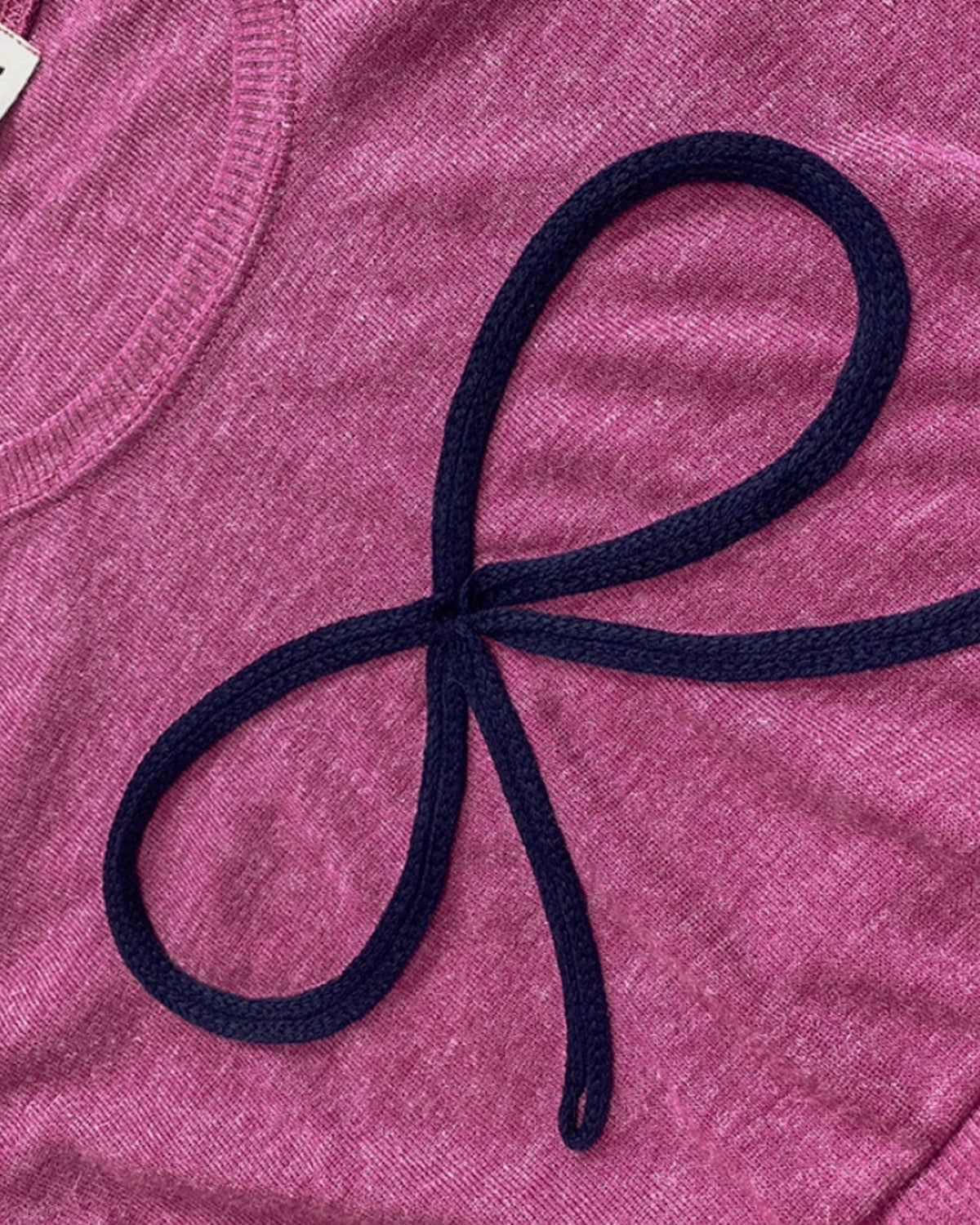 ribbon embroidery light knit T