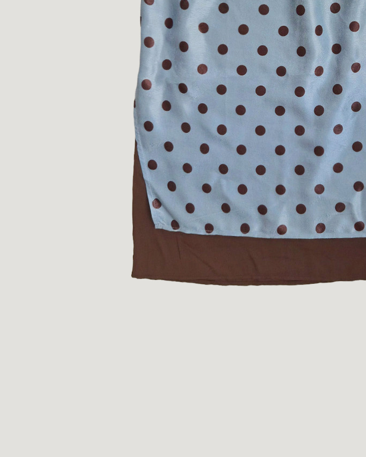 polka dot layered skirt
