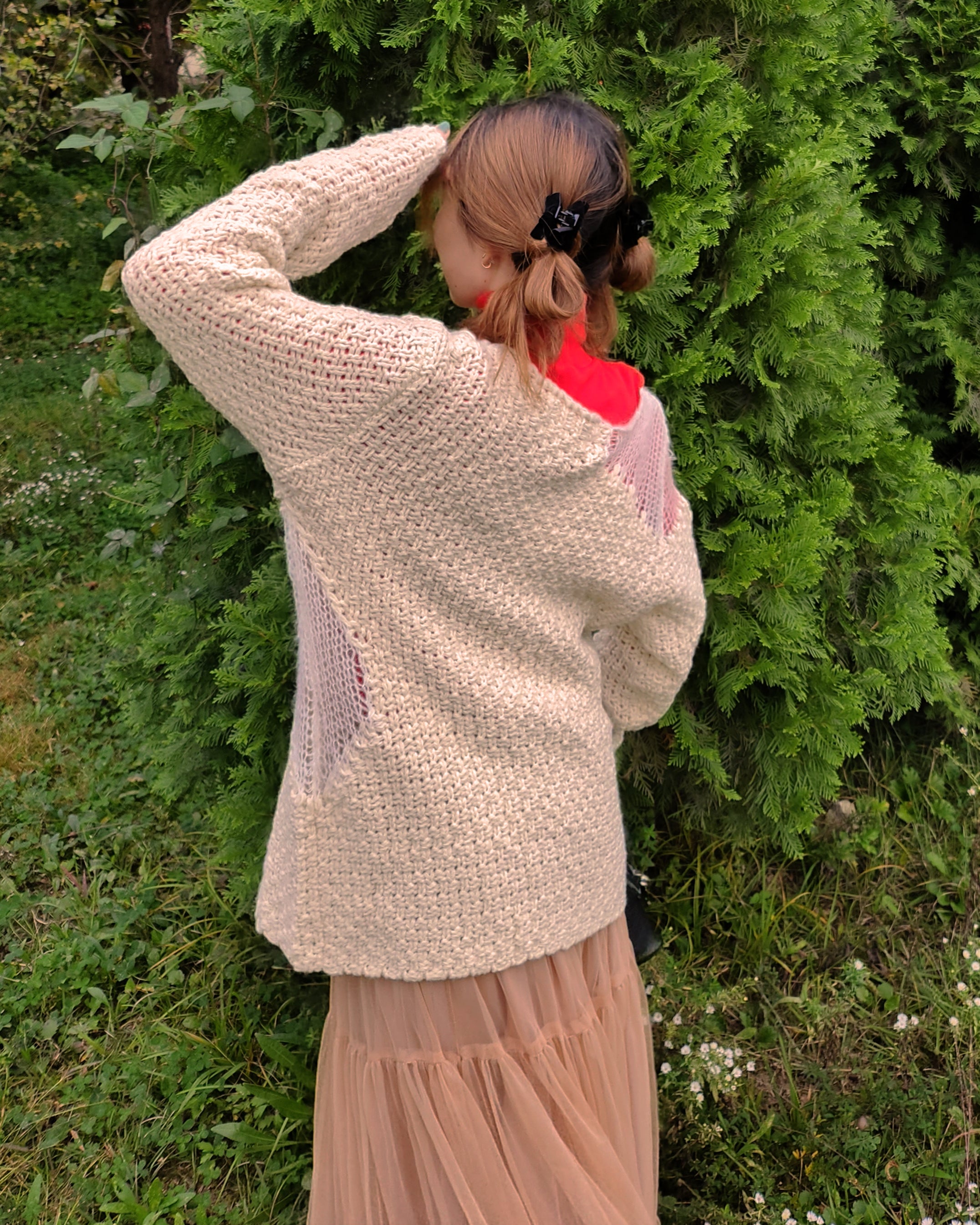 damage chunky knit