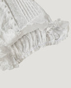 cotton lace frill sleeve less blouse
