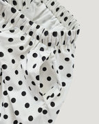 polka dot hem frill skirt