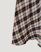 check camisole flare dress