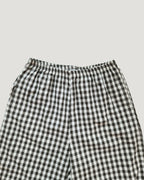 gingham check hem frill pants