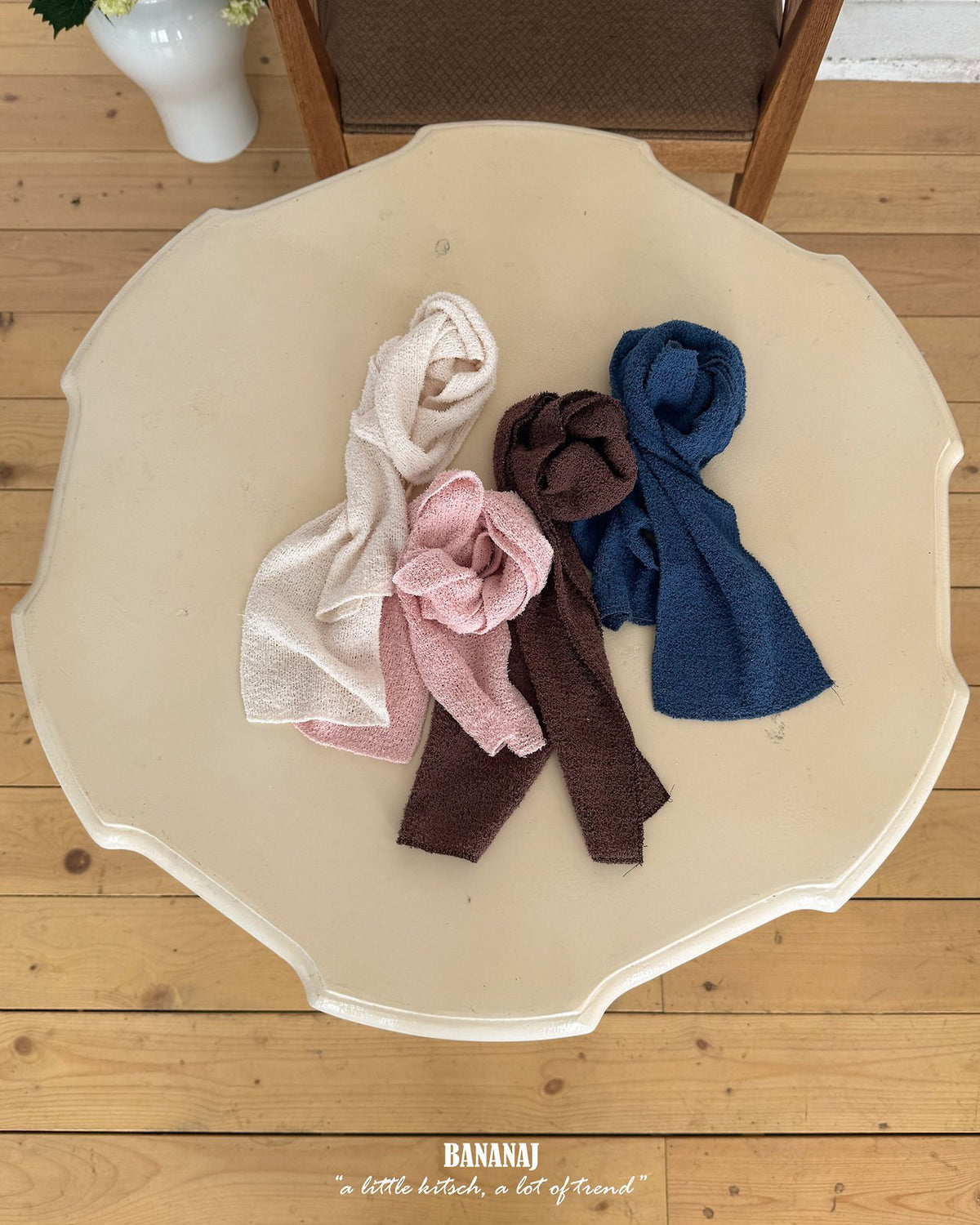 【BANANAJ】cotton candy scarf