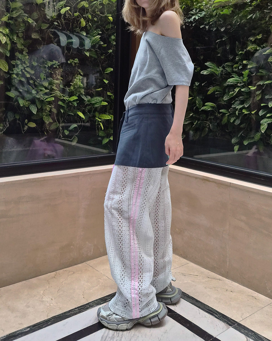 layered wrap skirt