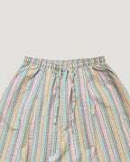 multi stripe wide pants