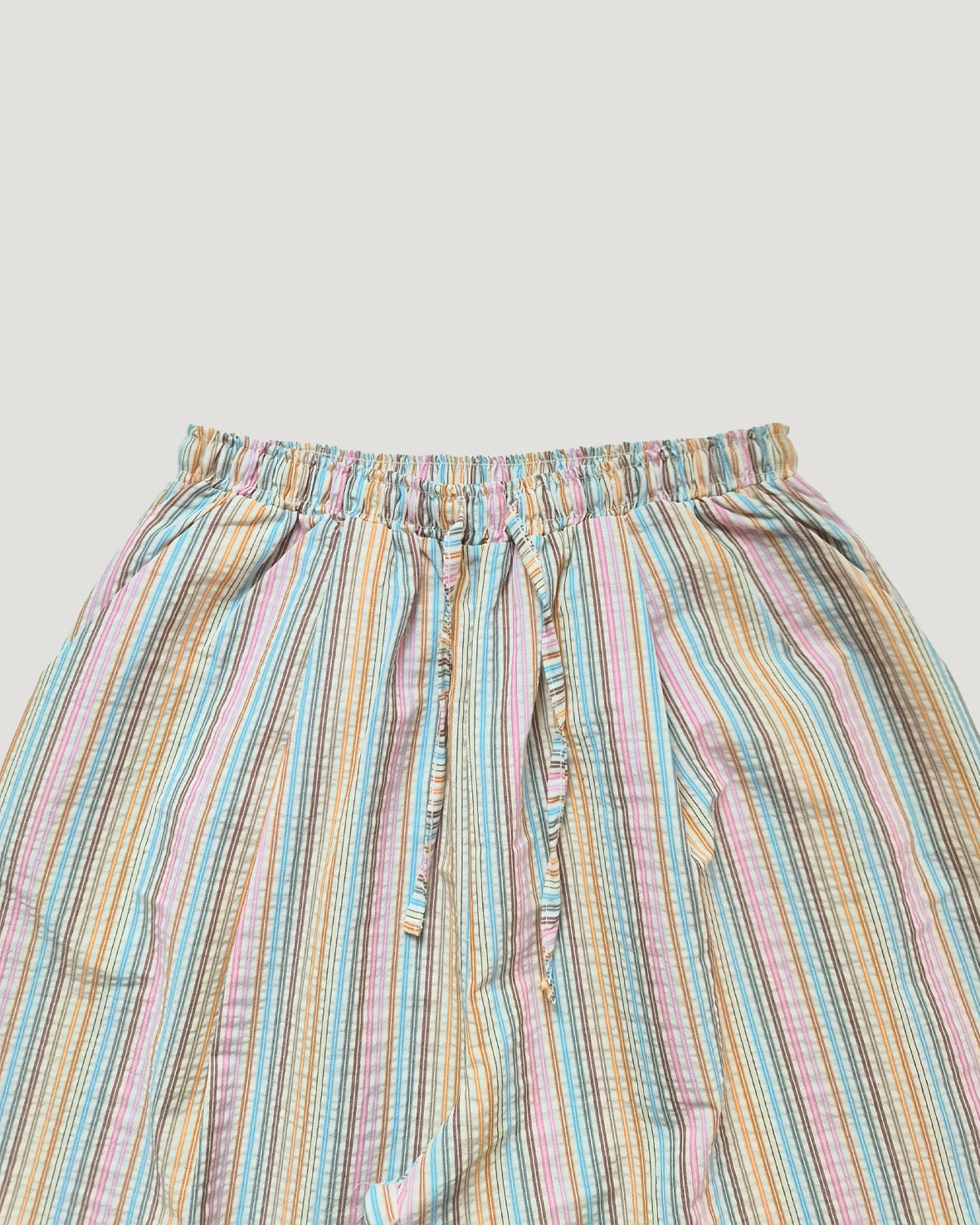 multi stripe wide pants