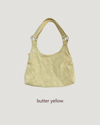 stitch pattern faux leather shoulder bag