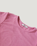 hem gingham check pile fabric T