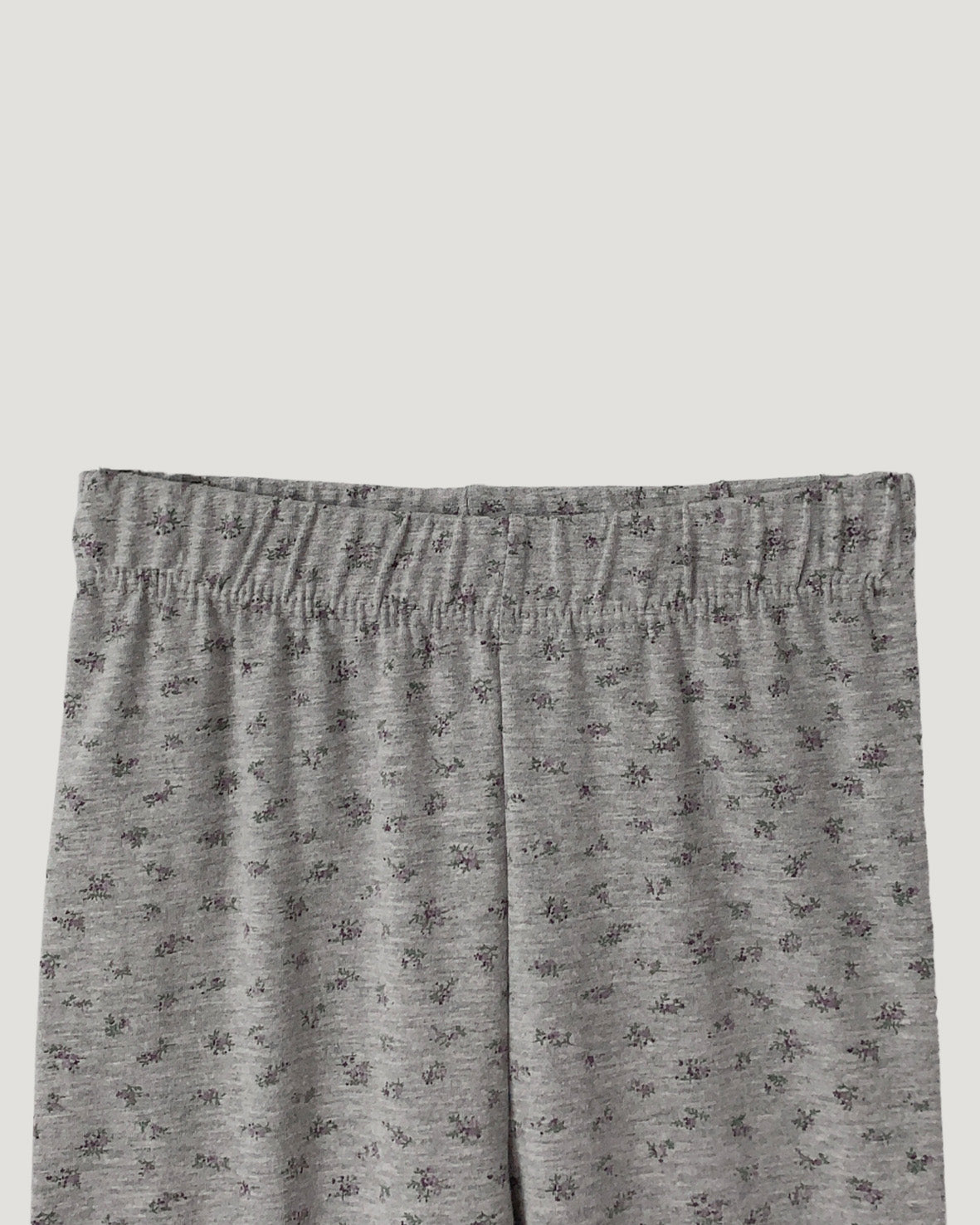 flower button point capri leggings