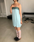 flower sheer leg warmers