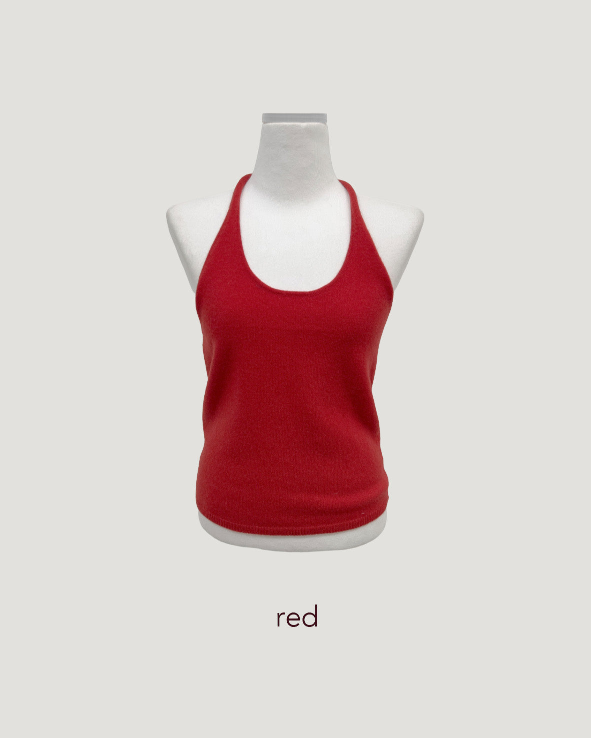 wool halter neck bustier