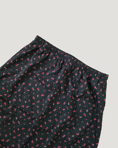 flower lace point midi skirt