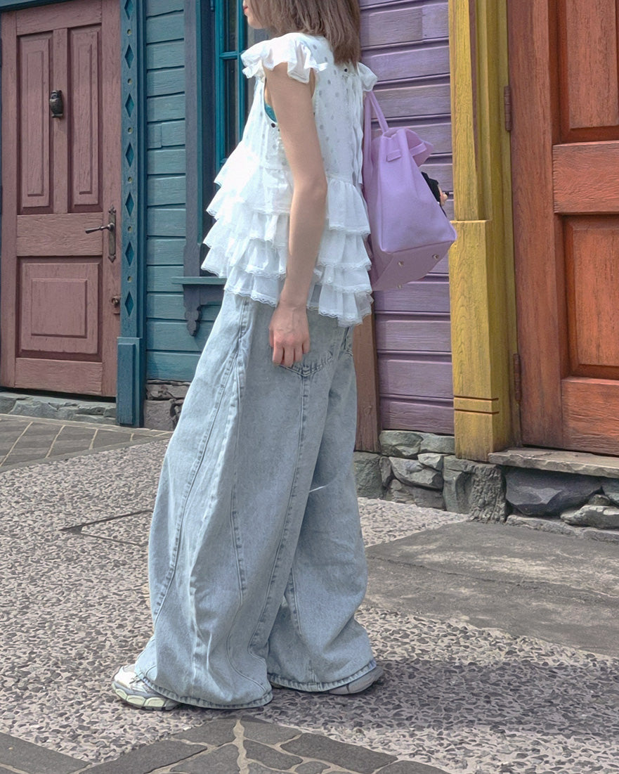 curve denim pants