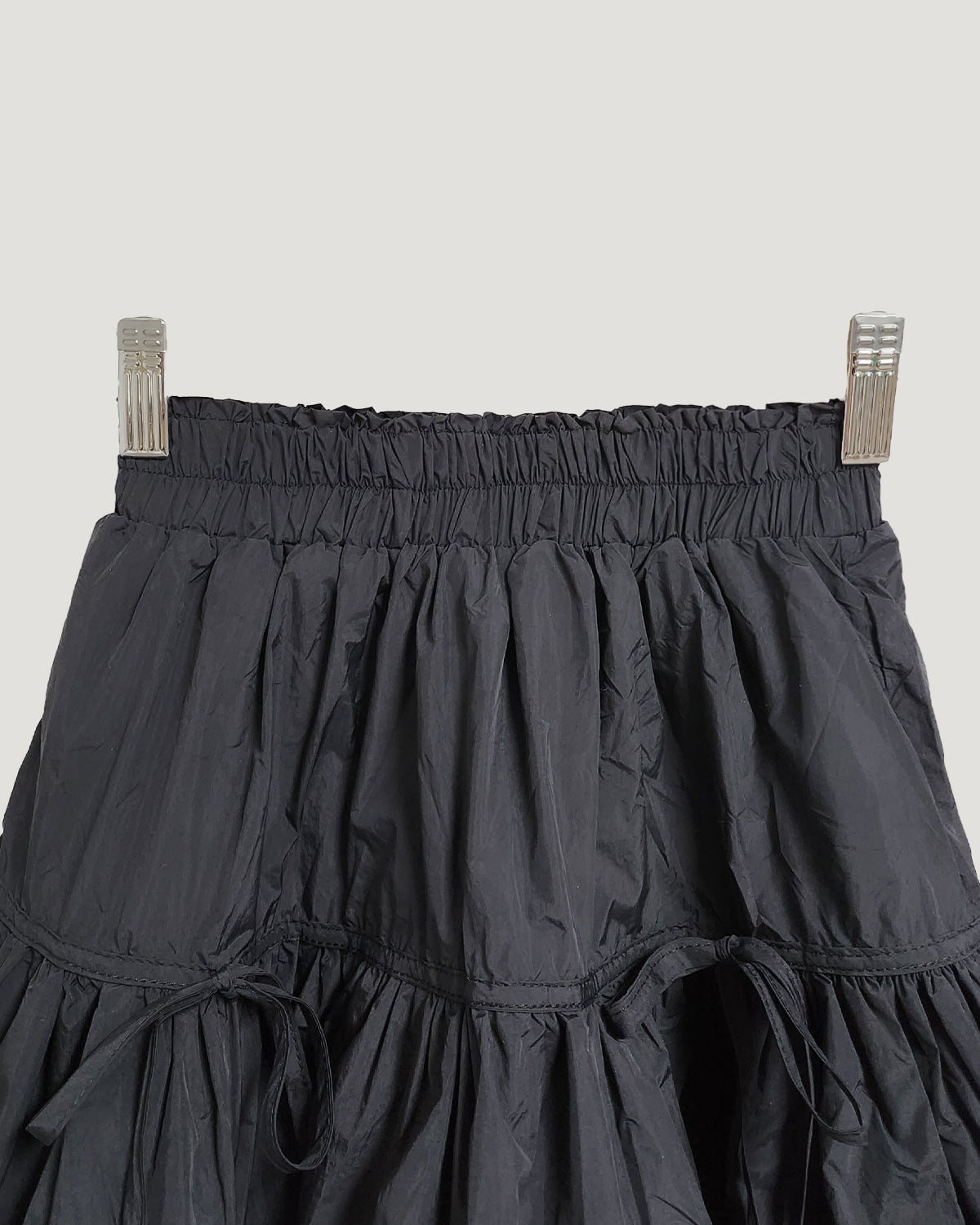 Nodress くだらなく 新発売 ブラック リボン ミニスカート