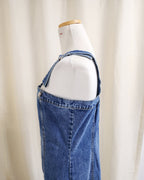 denim salopette long dress