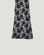 rose pattern boot cut pants