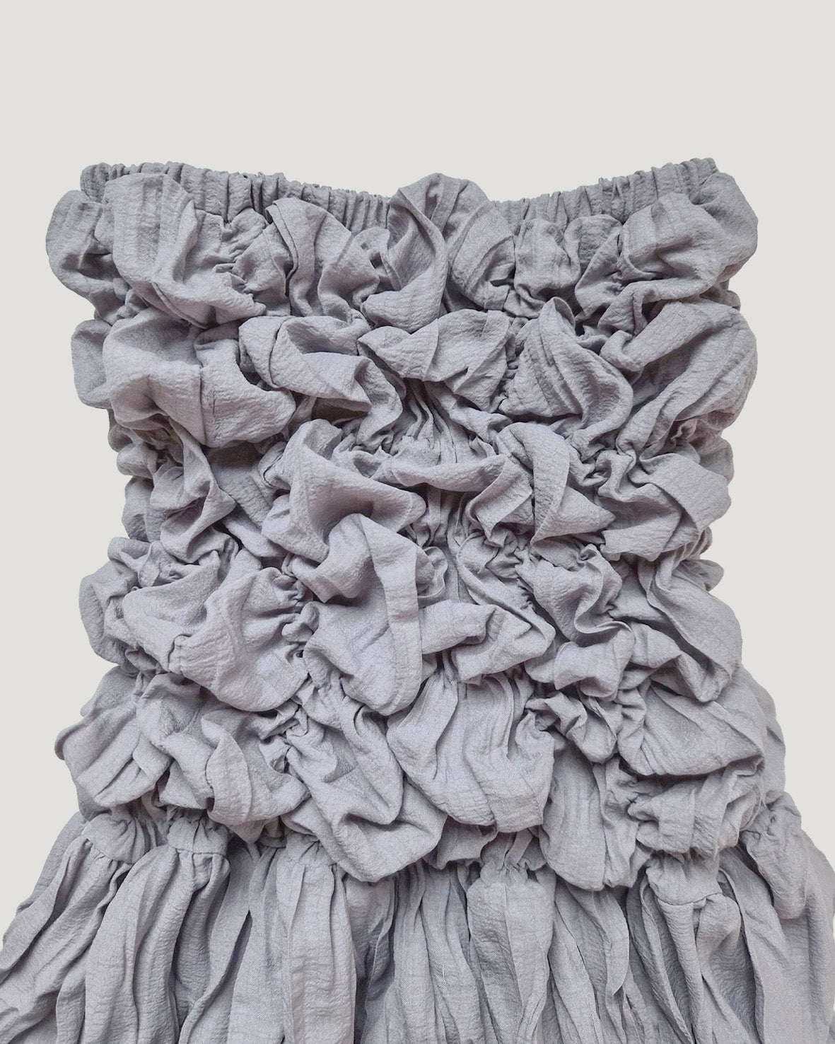 shirring popcorn skirt