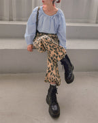 leopard sweat jogger pants