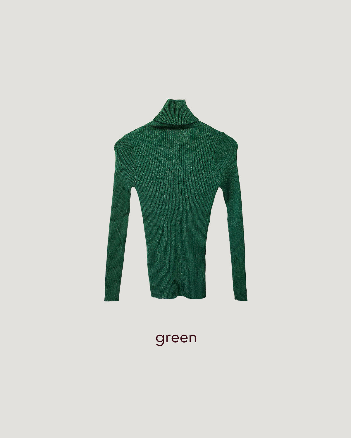 glitter turtleneck rib knit