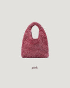 glitter knit mini bag
