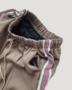 red line wide track pants