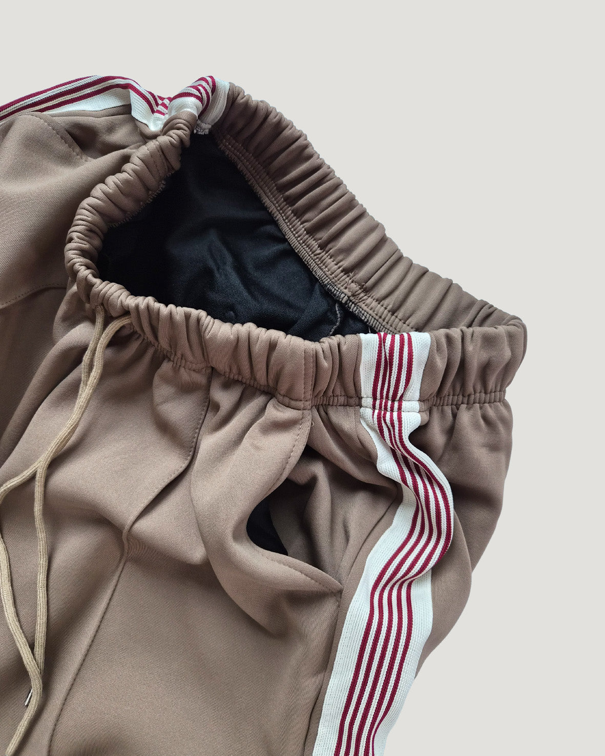 red line wide track pants