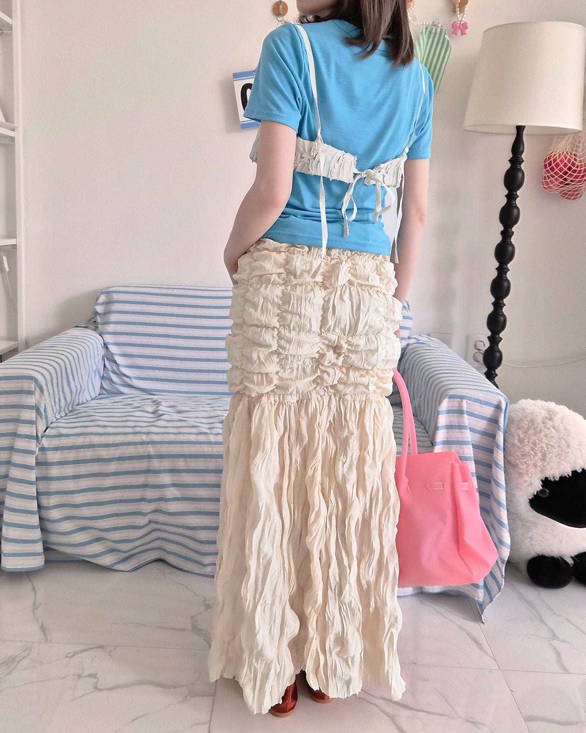 luna lace short bustier