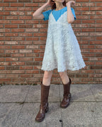 rose motif volume tunic