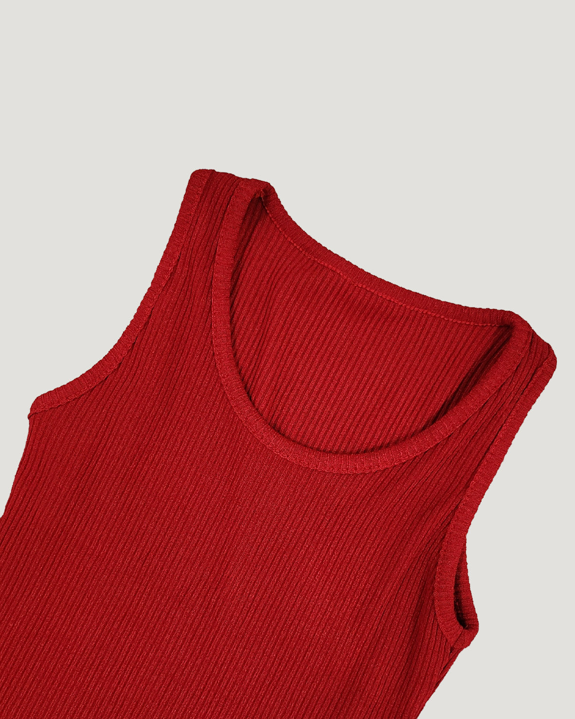 ribbon SET sleeveless knit
