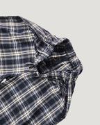 check draped wide pants