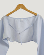stripe shirt bolero