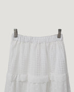 cotton tired long skirt