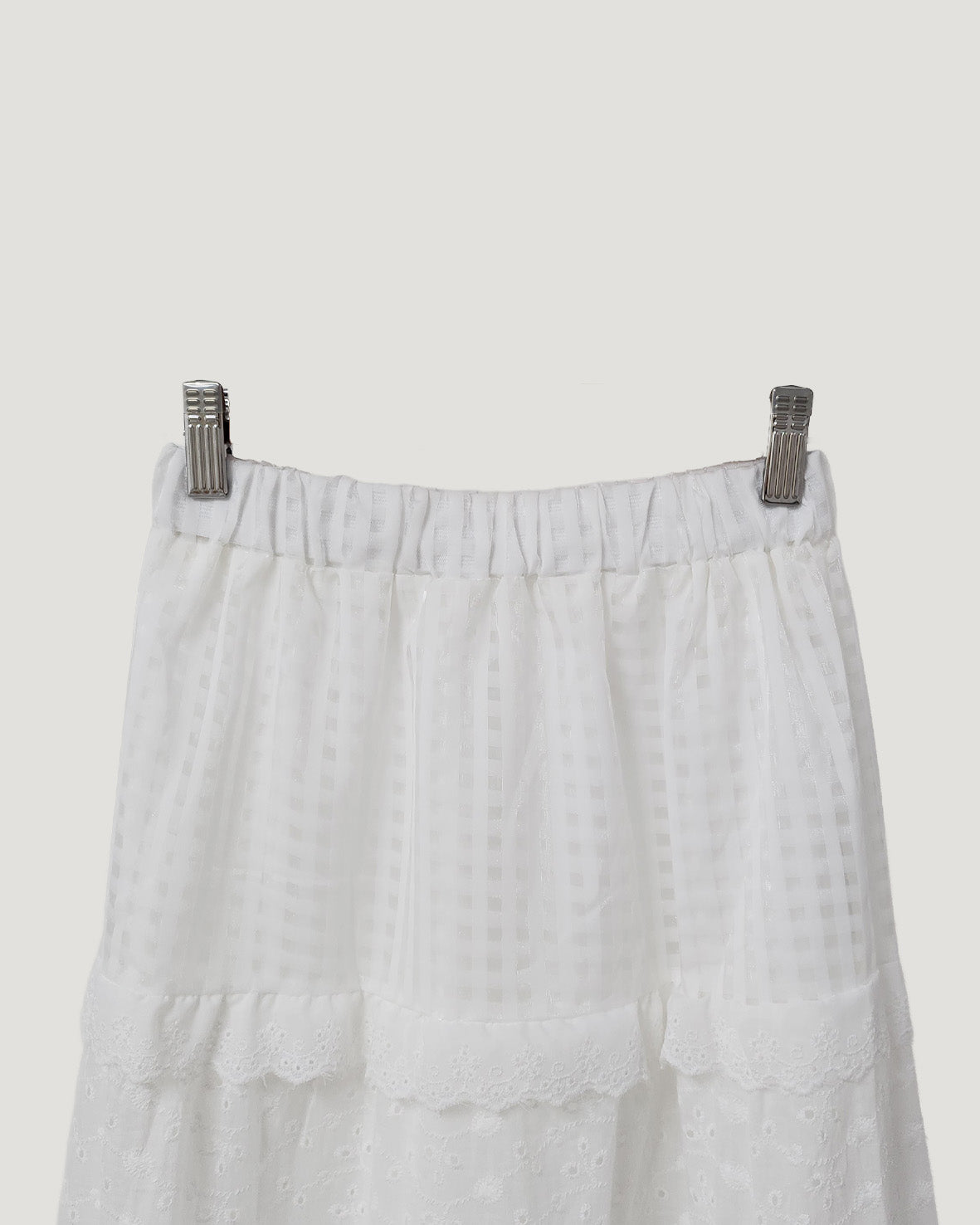 cotton tired long skirt