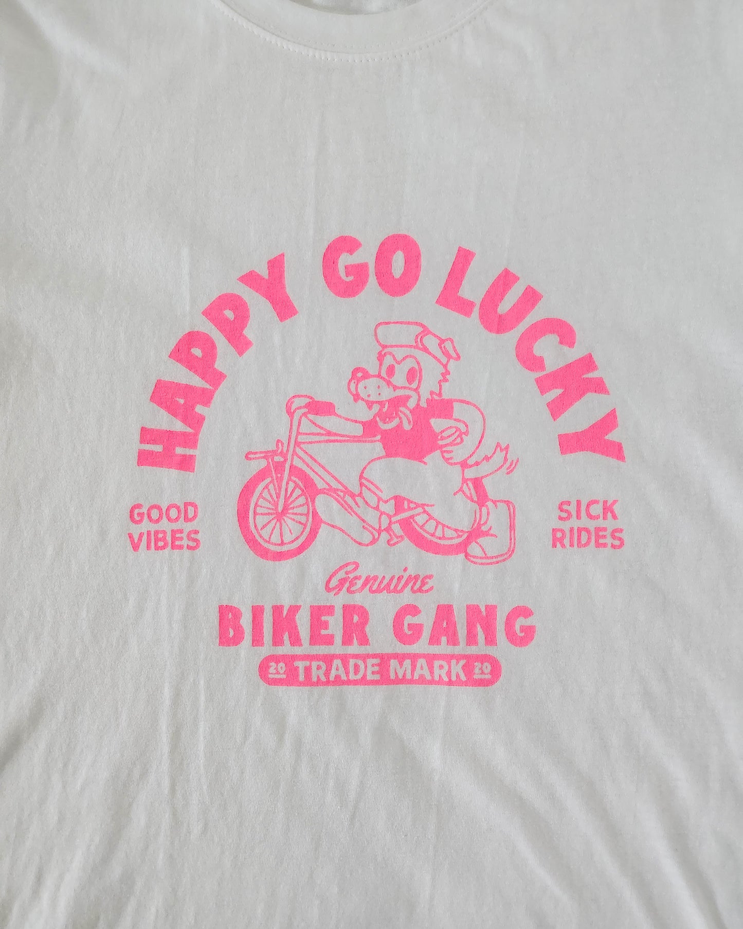 happy lucky pink logo T