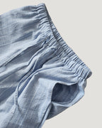 stripe hem frill pants