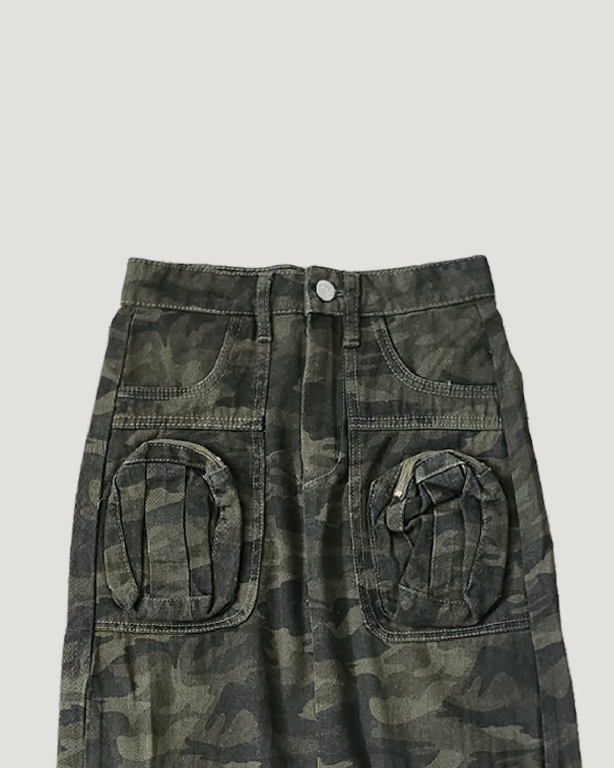 camouflage cargo skirt