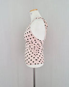 polka dot halter neck bustier