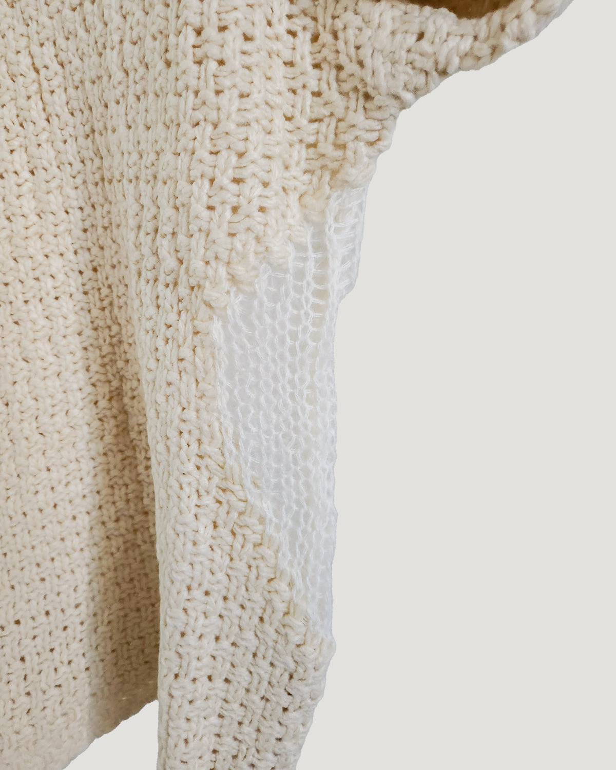 damage chunky knit