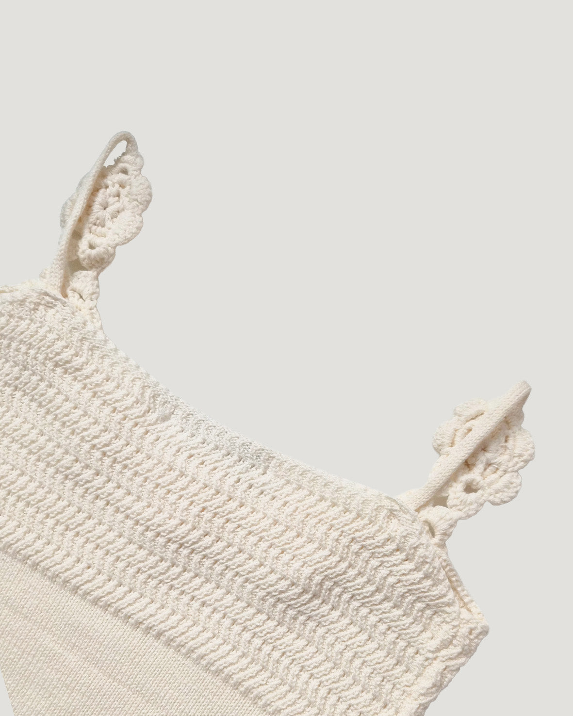 flower motif knit camisole