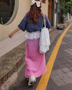 flower mermaid long skirt
