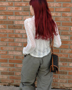 crochet like lace shirt