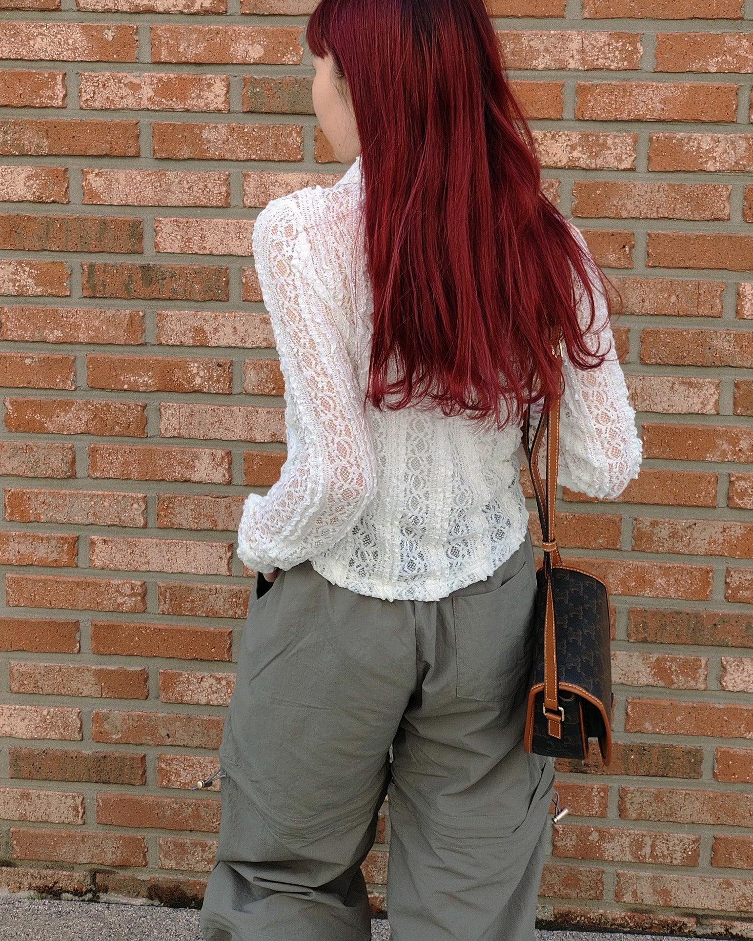 crochet like lace shirt