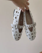 studs mary jane flat shoes