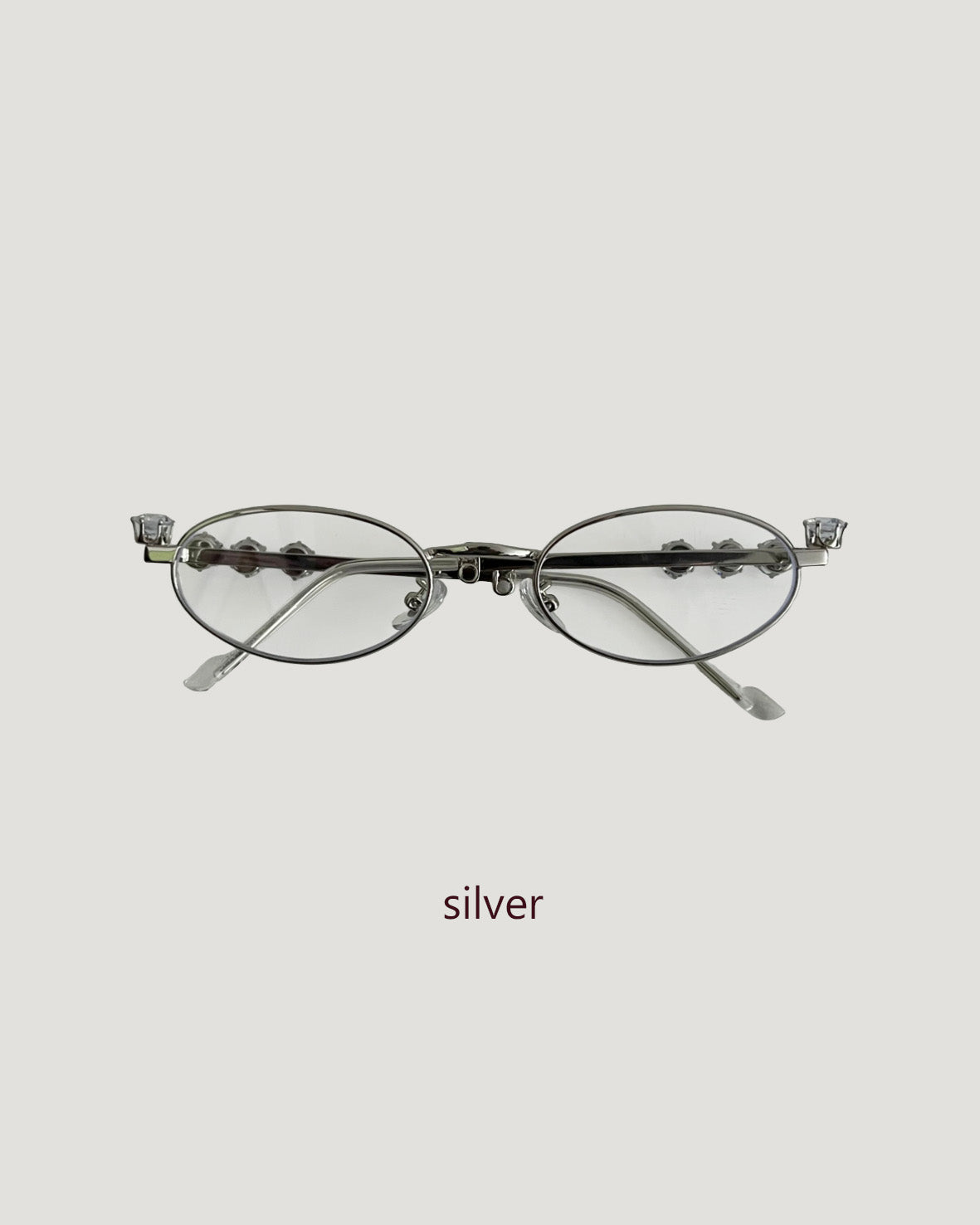 silver kirakira cubic glass