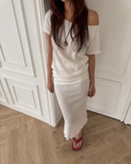off shoulder I line tunic