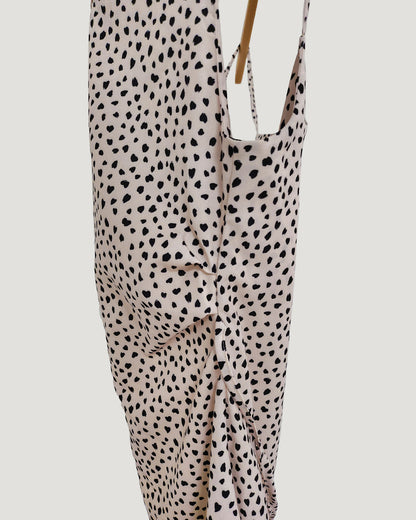 leopard camisole mini dress